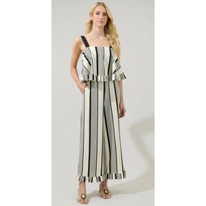 Sugar+Lips Devra Club Stripe Pants Curve